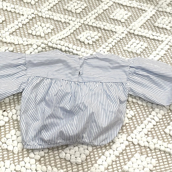 Something Navy Puff Sleeve Blouse - Picture 6 of 8